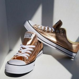 2 FOR 85 Converse Metallic Gold